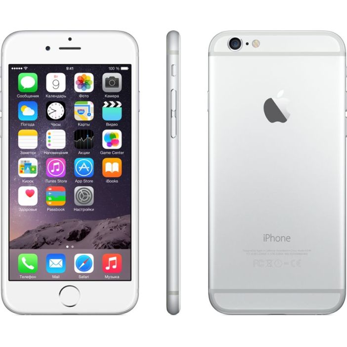 ✨美品✨Apple iPhone 6　シルバー　64GB 最大容量100% Купить Apple iPhone 6 64 ГБ Серебристый в Москве дешево, кредит и